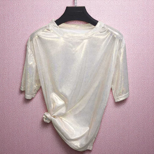 Moonbeam Mirage Tee – Tops | Iridescent pastel fashion accessory from Rainbowscape