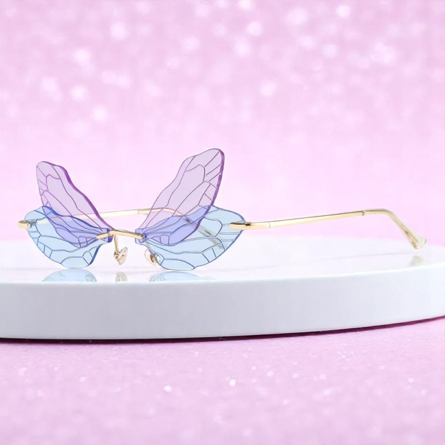 Flutterflick Fantasy Shades – Sunglasses | Iridescent pastel fashion accessory from Rainbowscape