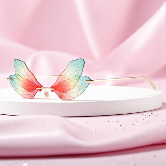 Flutterflick Fantasy Shades – Sunglasses | Iridescent pastel fashion accessory from Rainbowscape